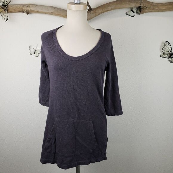 Standard james perse 3/4 sleeve top with pocket - Picture 1 of 8
